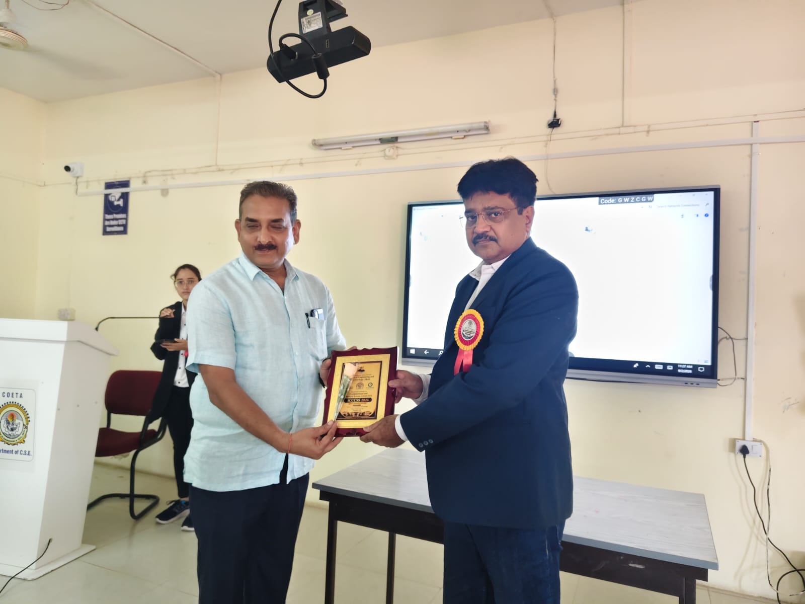 ICCCSS Felicitation to Resource Person
