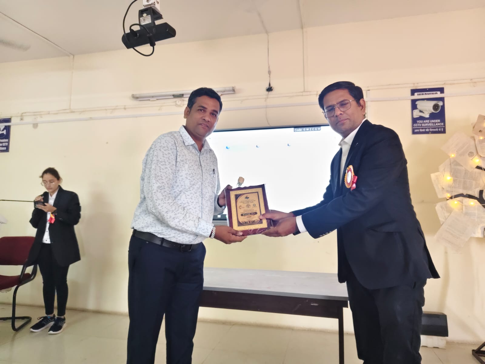 ICCCSS Felicitation to Speaker