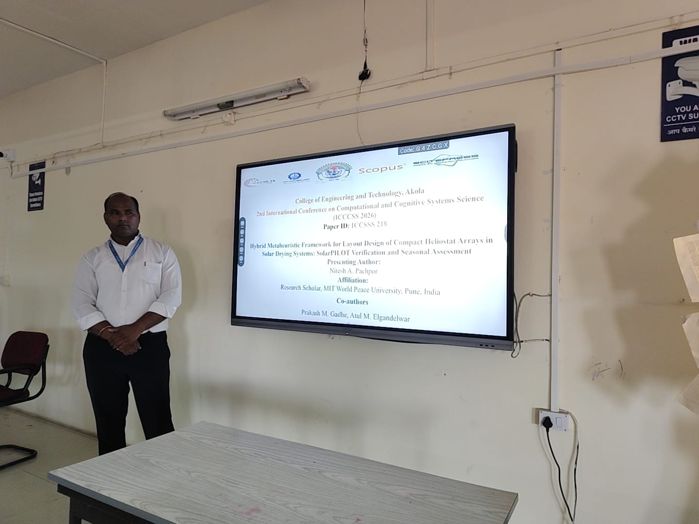 ICCCSS Paper Presentation Physical Mode