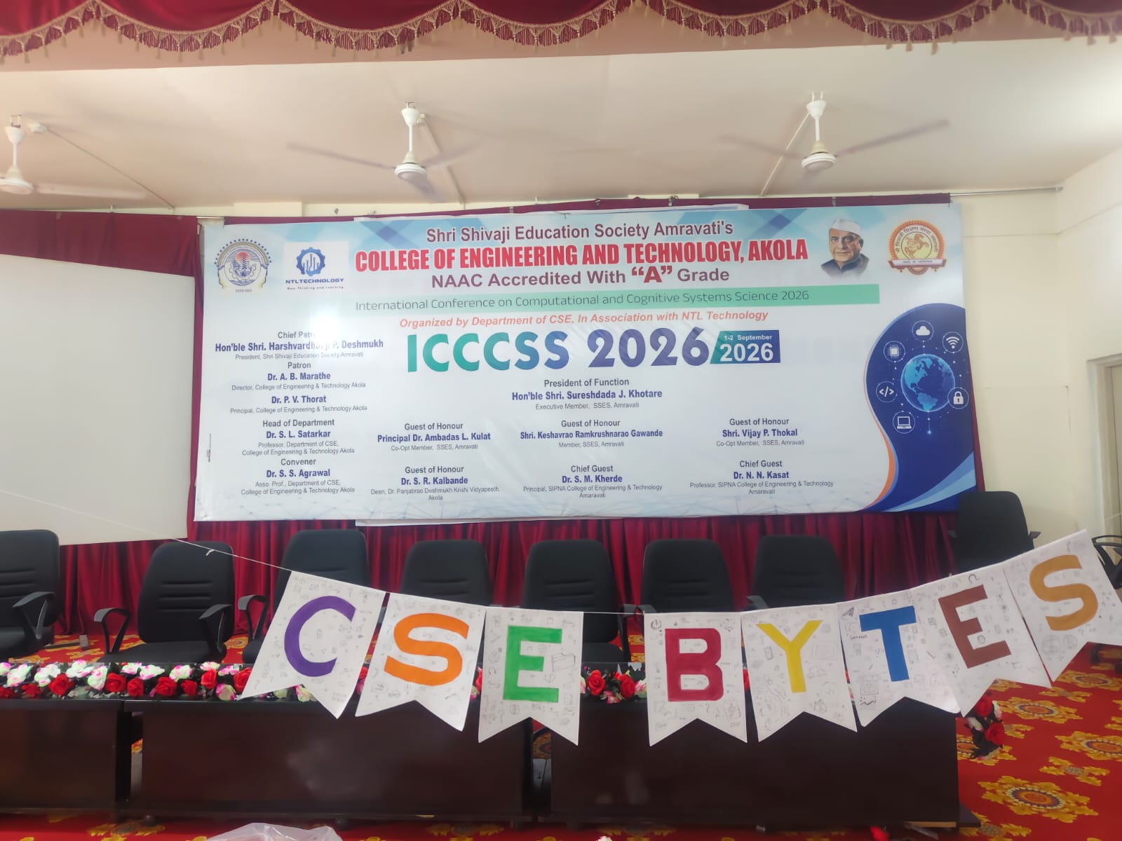 ICCCSS Stage Setup